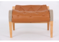 Cushion for Pernilla 69 footstool, cognac colored leather
