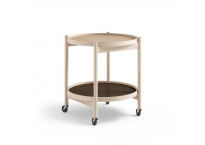 Bølling tray table 50 beech wood with beige/brown trays