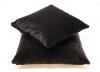 Cushions. Black mohair. 