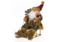 Santa with sleigh. 
