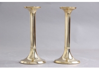 2 nice brass candlesticks, G. V. Harnisch Eftf