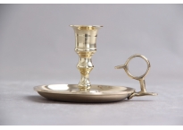 Chamber candlestick in brass, Danish design