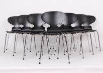 Arne Jacobsen 3101, 10 Myre sorte stole