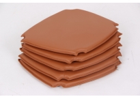 6 Brown leather cushions for Kaare Klint church chair