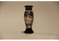 Vase med Palm. Böhmisk, slebet. Chech Republic