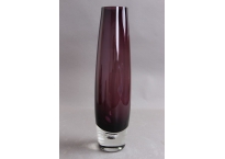 Large amethyst colored glass vase