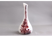 Glass vase with elegant shape and colors